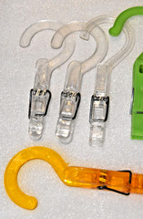 10 Pack Plastic Hanging Hooks for Travel Laundry, Underwear, Socks, Gloves,Hats