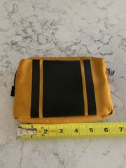 Tumi Travel Cosmetics Pouch Nylon Yellow Black, Mini Cooper Co-lab