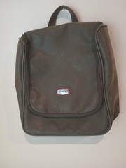 Boyt Luggage Hanging Toiletry Bag Travel Organizer Brown Pebble Faux Leather