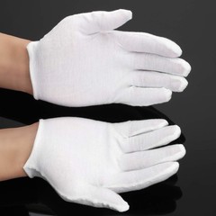 Frienda 300 Pcs Cotton Gloves Bulk Large Size for Men Women XL, White