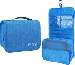 Large Capacity Toiletry Bag Travel Bag with Hanging Hook for Men and Women Water