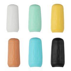 6 Pcs Silicone Bottle Covers, Yellow/Green/Blue/Pink/Black/White