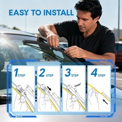 5 PLUS Silicone Wiper Blades Fits TESLA Model 3 20172025 Model Y 20202025