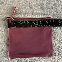 TUMI for Delta Plum Burgundy ZIP Pouch Soft Travel Case Toiletries Lot Of 3 Read