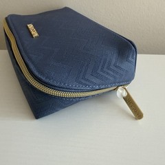 MISSONI Delta One First Class Amenity Kit Bag Travel Makeup Toiletries NEW Blue