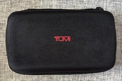 TUMI Delta Amenity Kit Travel Toiletry Case Zip Hard Shell Pouch BLACK