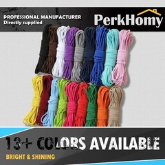 PerkHomy 3/16&Prime; x 50&prime; Bungee Shock Cord Rope Marine Grade x 50&prime;, Black