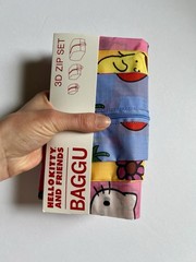 NEW! Baggu “HELLO KITTY & FRIENDS FLORALS” 3D ZIP SET Recyc. Nylon Sold Out/RARE