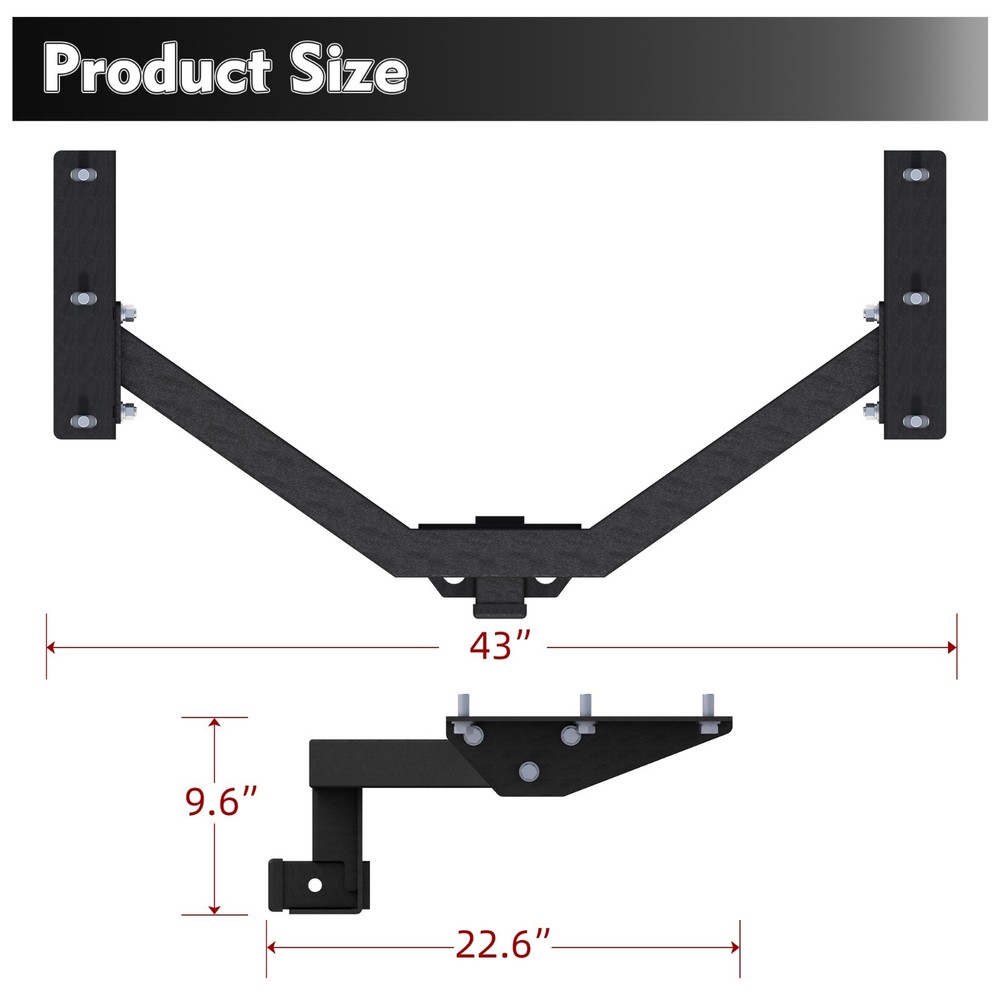 Class 3 Trailer Hitch Fit 2014-2020 Acura MDX 2016-2022 Honda Pilot 2&Prime; Receiver