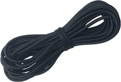 1/4&Prime; x 25&prime; Elastic Bungee Cord Kayak Stretch 1/4" x 25', Black
