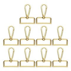 10pcs D 1.5&Prime; 360° Swivel Ring for Gold