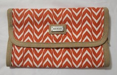 Ame & Lulu Jewelry Travel Organizer Womens Sz M Chevron Pattern Portable Pouch