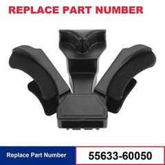 Cup Holder Insert Divider Compatible with 2000-2015 Toyota Lexus Black