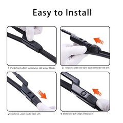 Windshield Wiper Blades Set for 2024-2025 Chevy Trax – Driver and Passenger S…