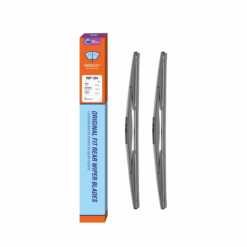 Rear Wiper Blades for Honda CRV 20072011, 14&Prime; + 14&Prime;, 2 Pack, OEM Compatible