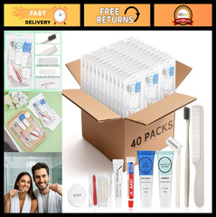 Personal Hygiene Care Package Kits – Travel Size Toiletry Set for Charity, Campi