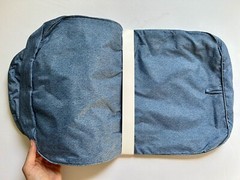 NEW! Baggu *LARGE* PACKING CUBE SET in “Digital Denim” Recy. Nylon SOLD OUT/RARE
