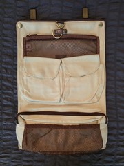 Red Envelope Leather Excursion Travel Case Bag Vintage Trifold Classic Unused