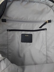 Tumi Voyageur Carson Backpack Black/Gold Hardware Laptop Business Carry-on