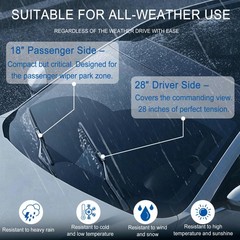 28&Prime;+18&Prime; Windshield Wiper Blades with Integrated Washing, Premium All-Season S…