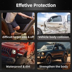 Heavy Duty Powder Coated Running Boards 6 Inch Side Steps Durable 4 Door Step