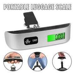 Digital Luggage Scale 50kg 110lb Travel Portable LCD Hanging Baggage Weight