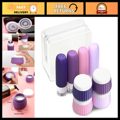 8 Pack Travel Bottles, TSA Approved 3oz Leak Proof Silicone Toiletry Containers