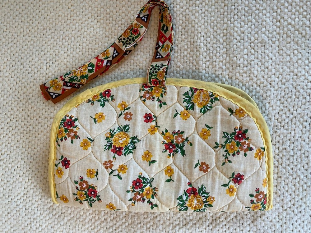 Yellow Quilted Jewelry Travel Organizer