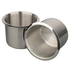 ULIBERMAGNET Stainless Steel Drop-in Cup Holder Insert,Tool Stroage Silver