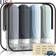 TSA Approved Travel Toiletry Bottles Leak Proof Airplane Business Trips New