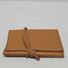 Mark & Graham Electronics Charger Roll Organizer In Camel Genuine Leather
