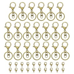 20 pcs lobster key hook, for Metal Green Bronze