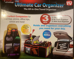 3 Piece Ultimate Car & Trunk Organizer As Seen On TV Road Trips, School Picnic