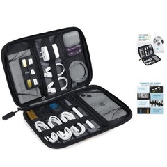 Elegant Electronics Travel Organizer Case: Ultimate Storage for Tech Accessories