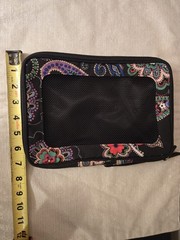 Vera Bradley Travel Cosmetic Organizer Case Makeup Toiletry Bag Retired Pattern