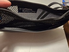 Porsche Design Lufthansa Business Class Travel Clutch Bag Mesh Large Zippered B6