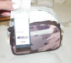 TUMI VOYAGEUR JUNE CROSSBODY CAMOFLAUGE PINK 4.75 x 7 x 3 NWT