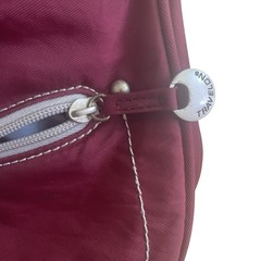 Travelon Anti Theft Crossbody Foldover Burgundy Gray Nylon Travel Bag Purse