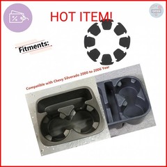 RLB-HILON 8PCS Cup Holder Insert Rubber Compatible with Chevy Silverado