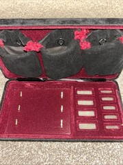 Jewelry Organizer Box Storage Case Locking Black Velvet Great For Travel