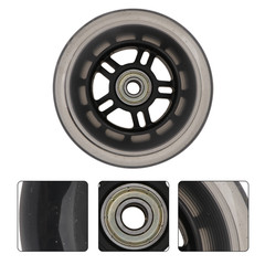 Durable Reusable Scooter Wheels Black Mute Replacement for Luggage Suitcase