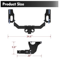 Class 3 Trailer Hitch Compatible w/2010-2019/Subaru Outback Wagon Except Sport