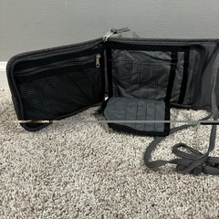 L.L.Bean Travel Organizer Neck Wallet Passport Holder Crossbody Gray