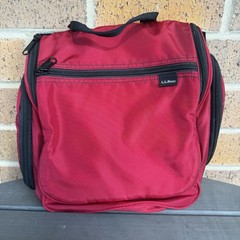 LL Bean Traveler Toiletry Bag Ref Hanging Organizer Zip Removable Mesh Insert