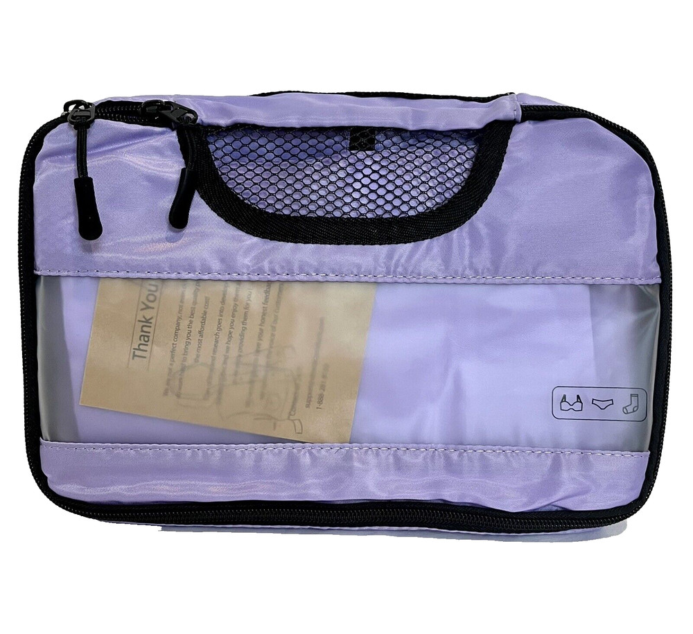 Set of 6 Travel Packing Organization Bags Lavender NEW