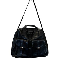 Lagerfeld Classic Black Travel Bag 17&Prime;x12&Prime; Adjustable Shoulder Strap Slight Wear