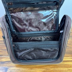 Tony Lama Boots Hanging Toiletry Bag Brown Travel Organizer Cosmetic Zip Case