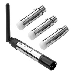 DMX Wireless Receiver, 3 Receivers & 1 Transmitter, 2.4G ISM Band, 656 ft Transm