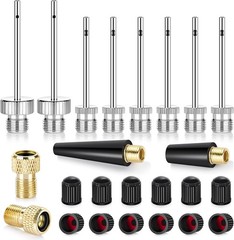 Ball pump needles & valve adapters 24 pcs for sports balls