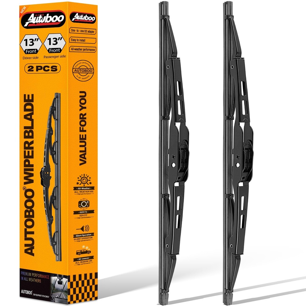 13&Prime;+13&Prime; Wiper Blades Replacement For Jeep Wrangler Tj Front Windshield Wipers 19